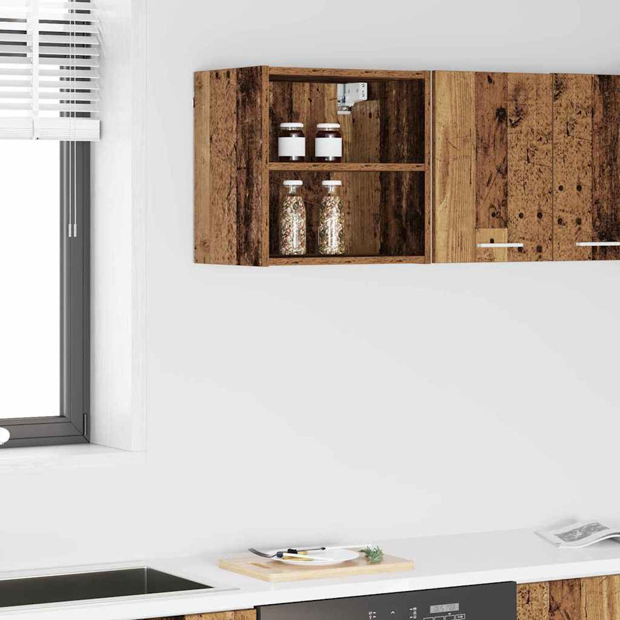 Hangkast met plank Riga Oud Hout 40 x 29,5 x 40 cm Bewerkt hout
