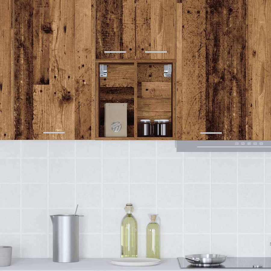Hangkast met plank Riga Oud Hout 40 x 29,5 x 40 cm Bewerkt hout