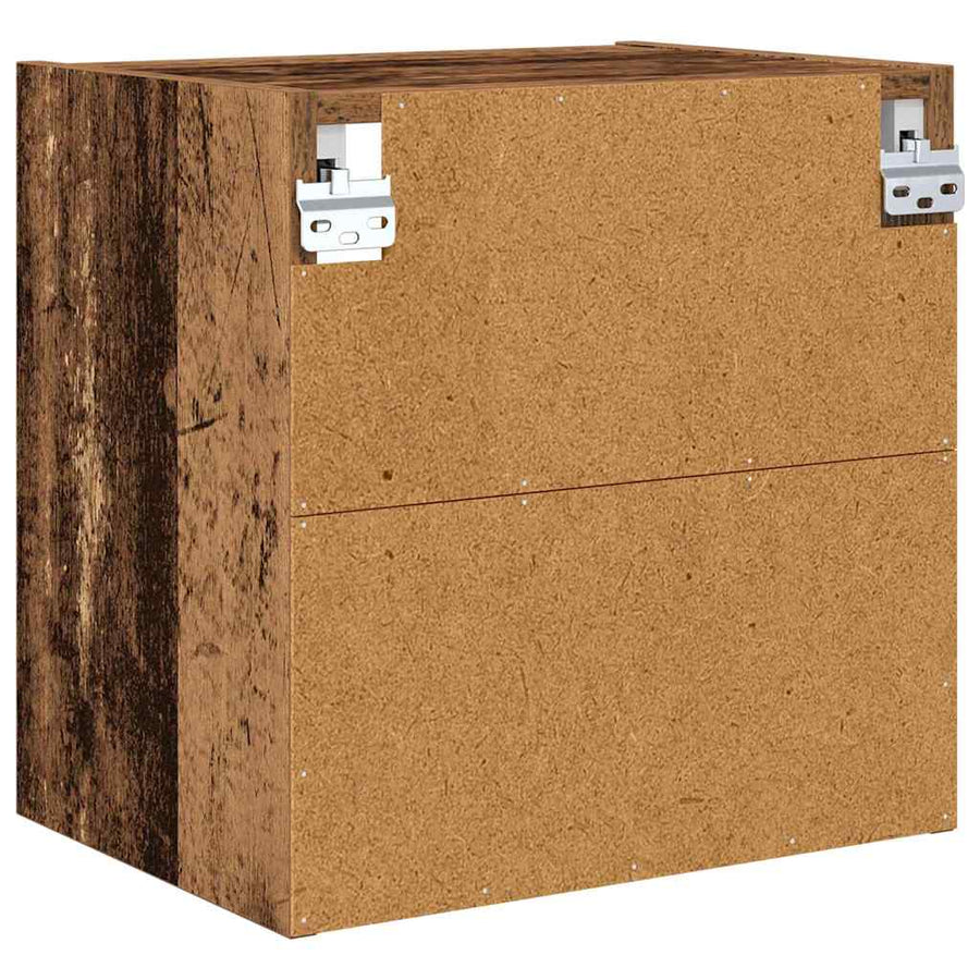 Hangkast met plank Riga Oud Hout 40 x 29,5 x 40 cm Bewerkt hout