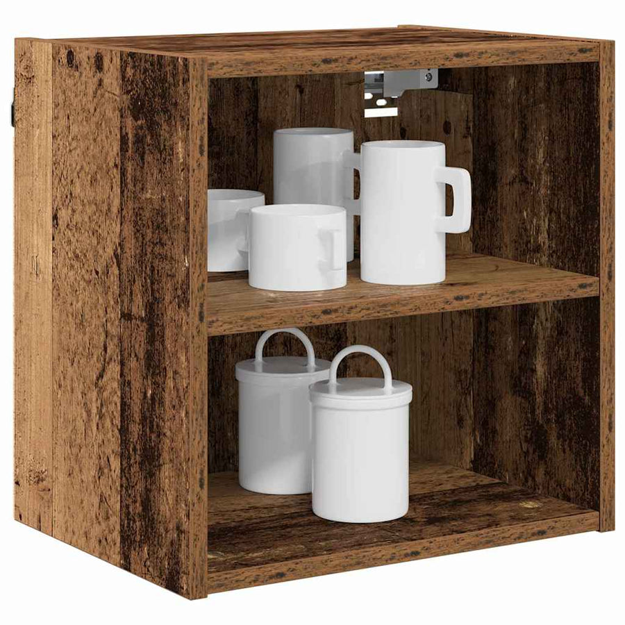 Hangkast met plank Riga Oud Hout 40 x 29,5 x 40 cm Bewerkt hout