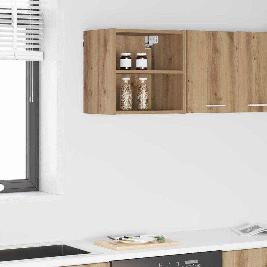 Hangkast Riga Artisan Eiken 40 x 29,5 x 40 cm Bewerkt hout