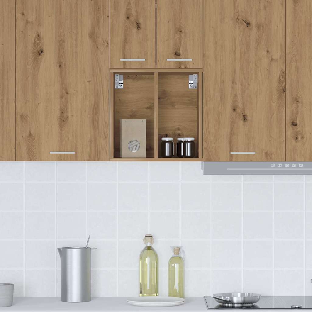 Hangkast Riga Artisan Eiken 40 x 29,5 x 40 cm Bewerkt hout