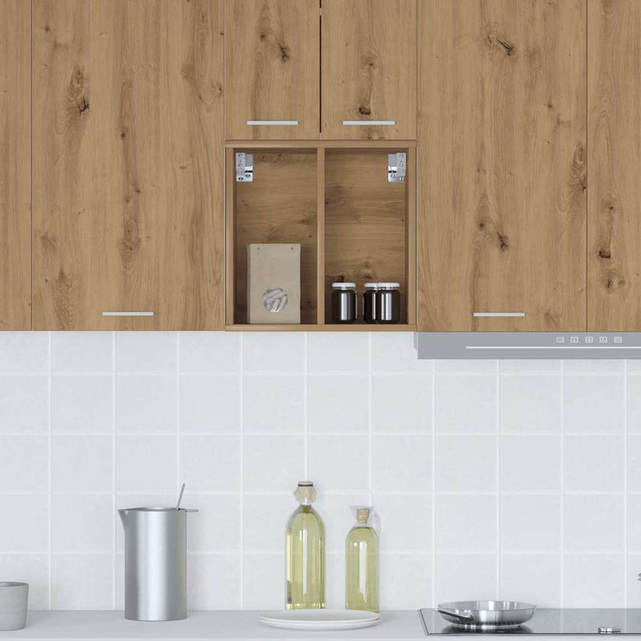 Hangkast Riga Artisan Eiken 40 x 29,5 x 40 cm Bewerkt hout