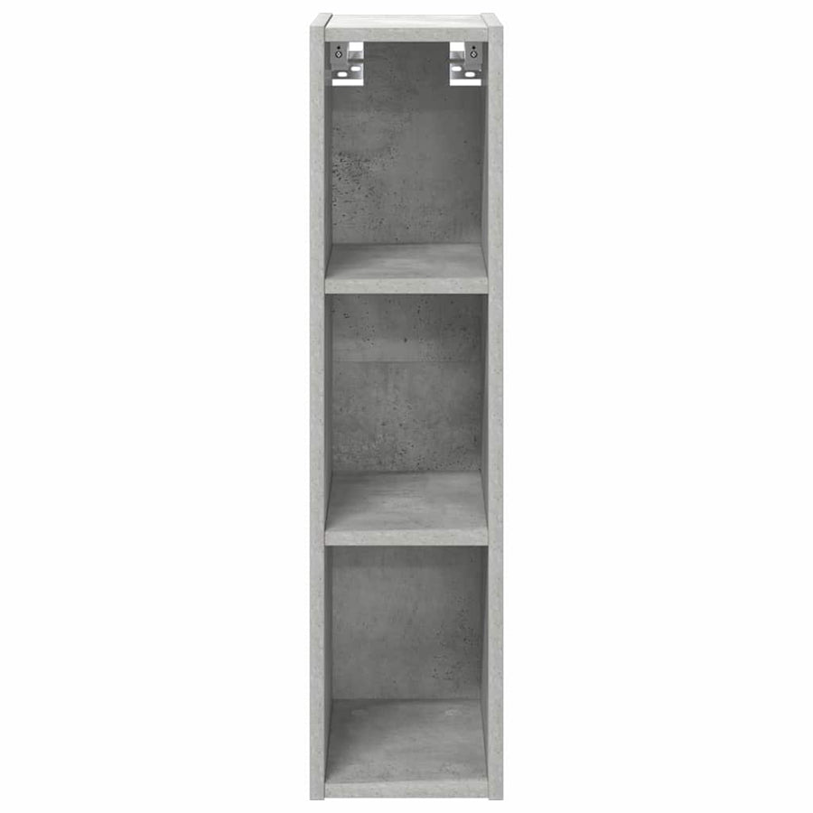 Hangkast Beton Grijs 20 x 29,5 x 80 cm Bewerkt hout