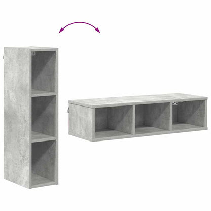 Hangkast Beton Grijs 20 x 29,5 x 80 cm Bewerkt hout