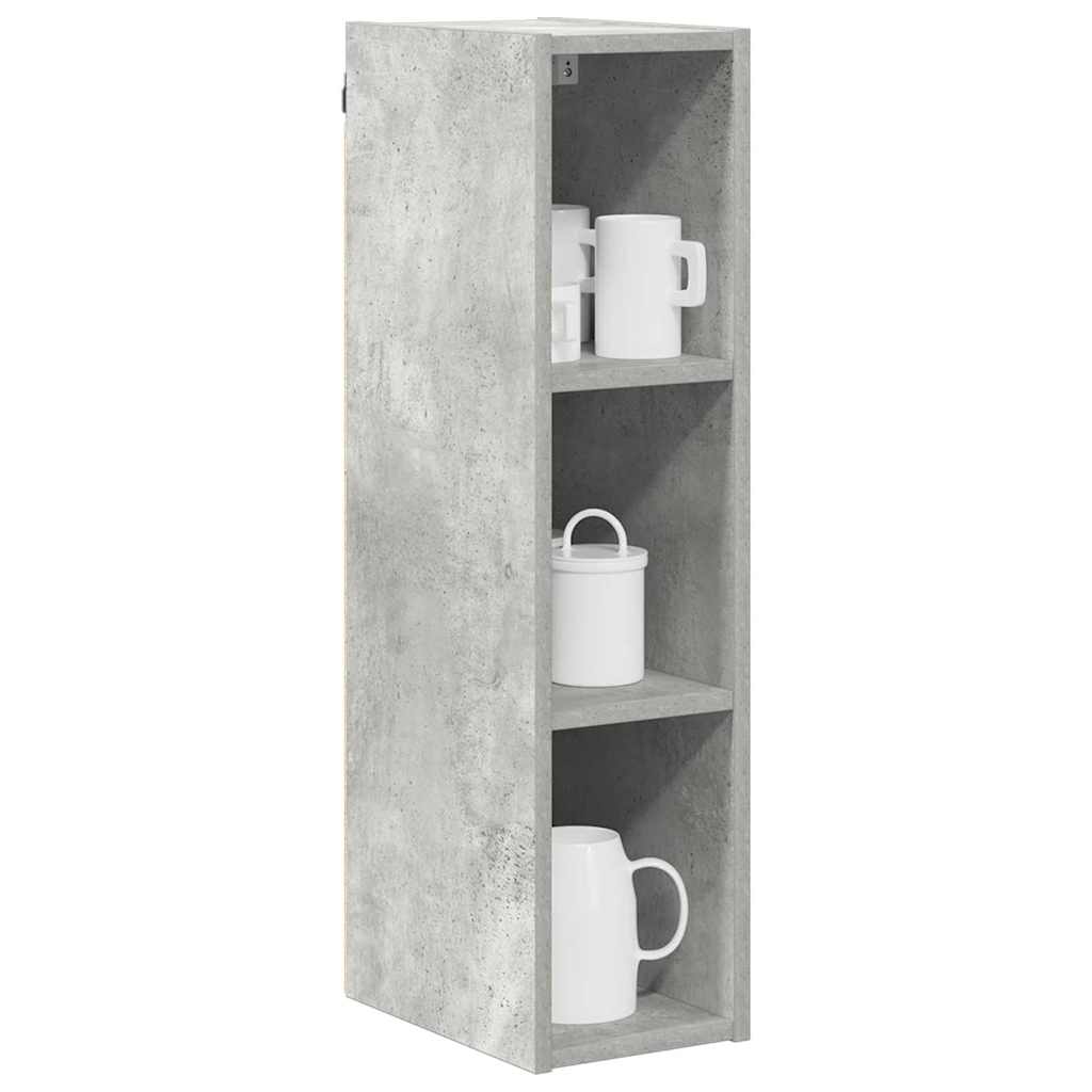 Hangkast Beton Grijs 20 x 29,5 x 80 cm Bewerkt hout