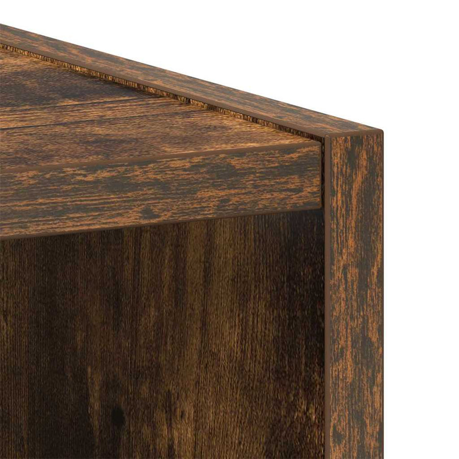 Hangkast Riga Gerookt eiken 20 x 29,5 x 80 cm Bewerkt hout