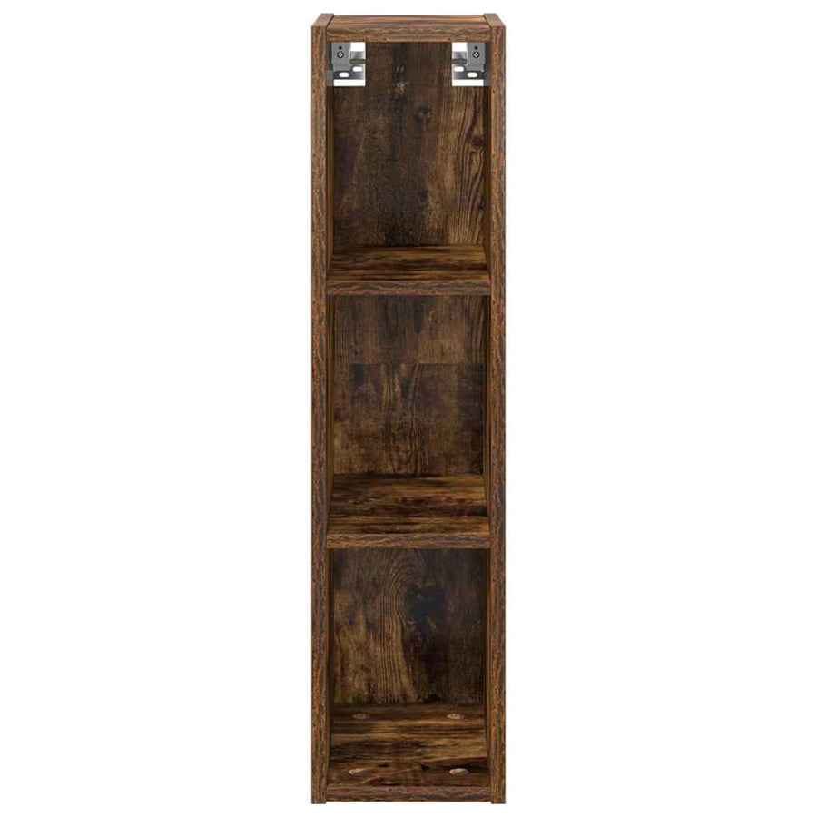 Hangkast Riga Gerookt eiken 20 x 29,5 x 80 cm Bewerkt hout