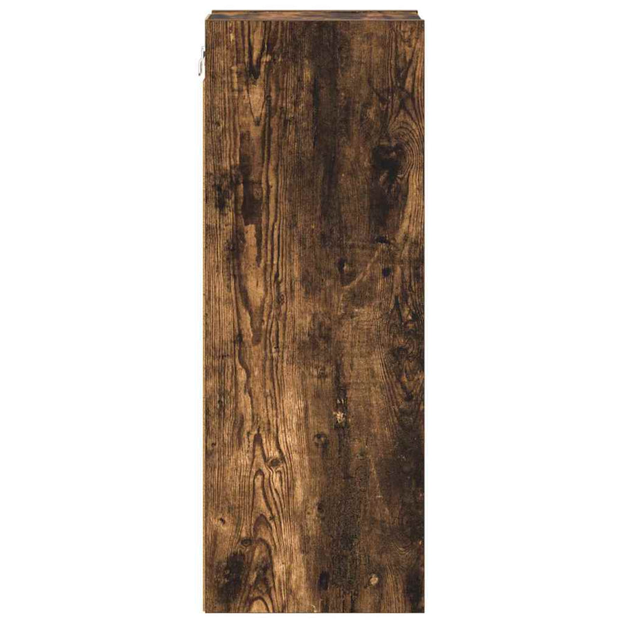 Hangkast Riga Gerookt eiken 20 x 29,5 x 80 cm Bewerkt hout
