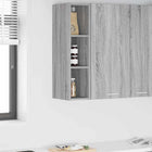 Wall Cabinet with Storage Grey Sonoma 20 x 29.5 x 80 cm Engineered Wood