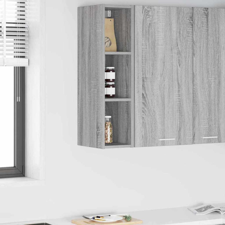 Hangkast Riga Grijs Sonoma 20 x 29,5 x 80 cm Bewerkt hout