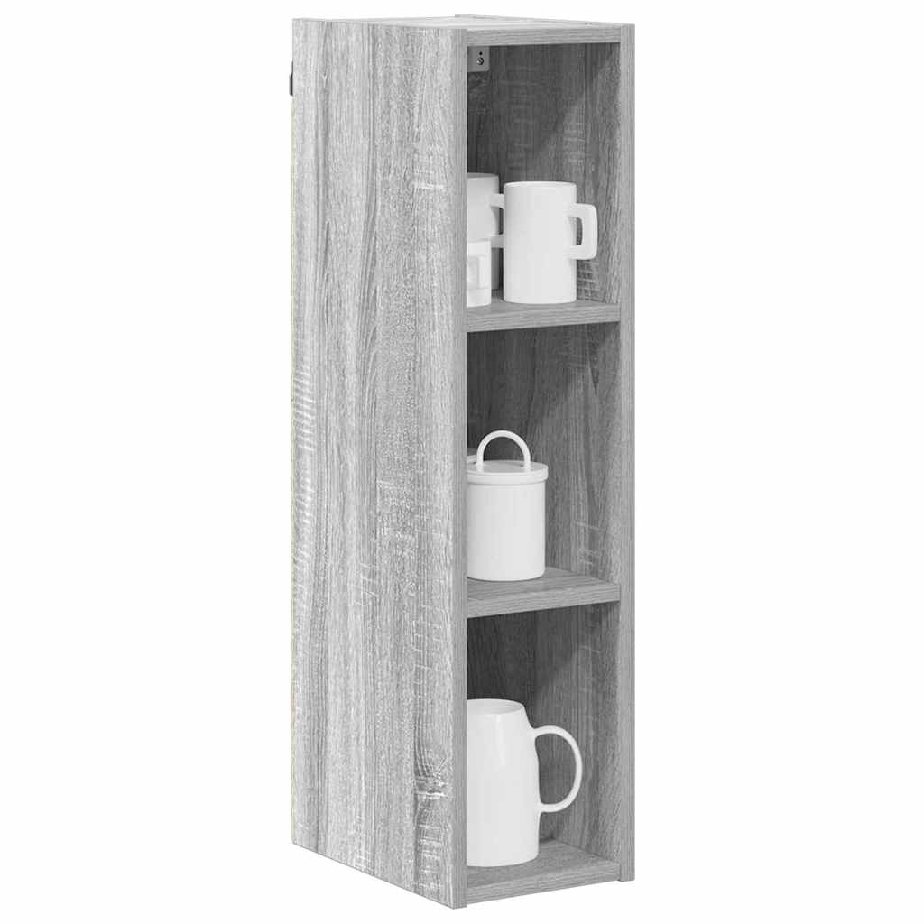 Hangkast Riga Grijs Sonoma 20 x 29,5 x 80 cm Bewerkt hout