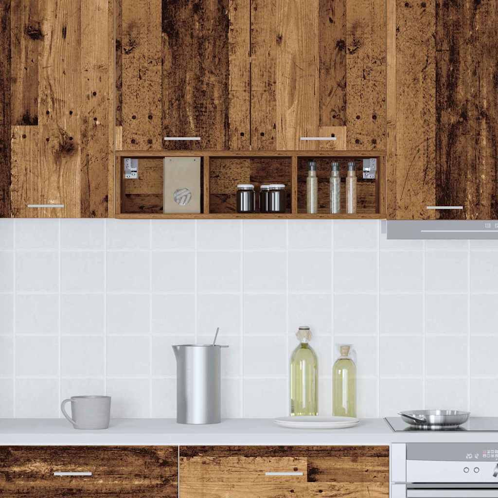 Hangkast met plank Riga Oud Hout 20 x 29,5 x 80 cm Bewerkt hout