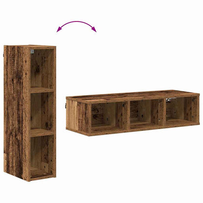Hangkast met plank Riga Oud Hout 20 x 29,5 x 80 cm Bewerkt hout