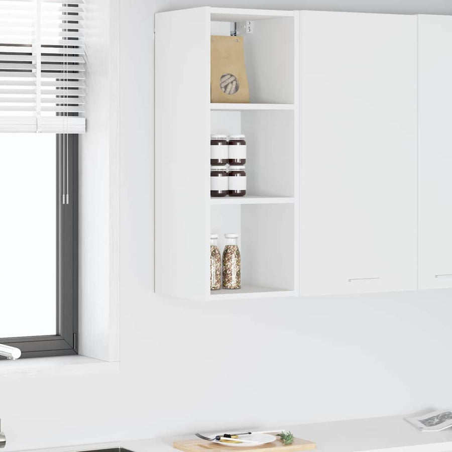Hangkast met plank Riga Wit 30 x 29,5 x 80 cm Bewerkt hout