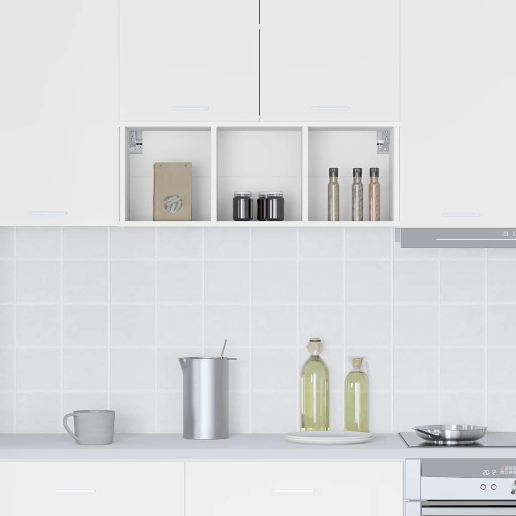 Hangkast met plank Riga Wit 30 x 29,5 x 80 cm Bewerkt hout