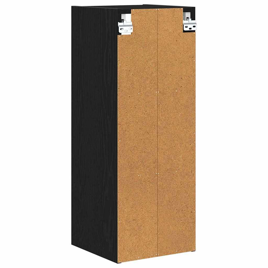 Hangkast Riga Zwart Eiken 30 x 29,5 x 80 cm Bewerkt hout