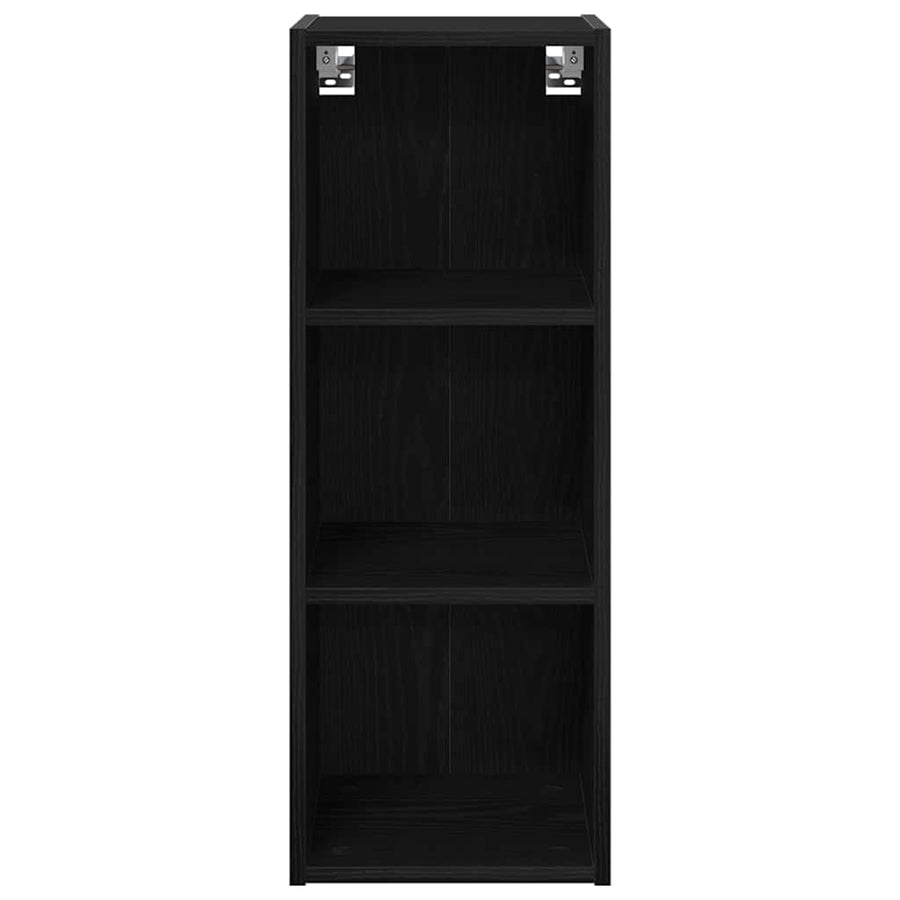 Hangkast Riga Zwart Eiken 30 x 29,5 x 80 cm Bewerkt hout