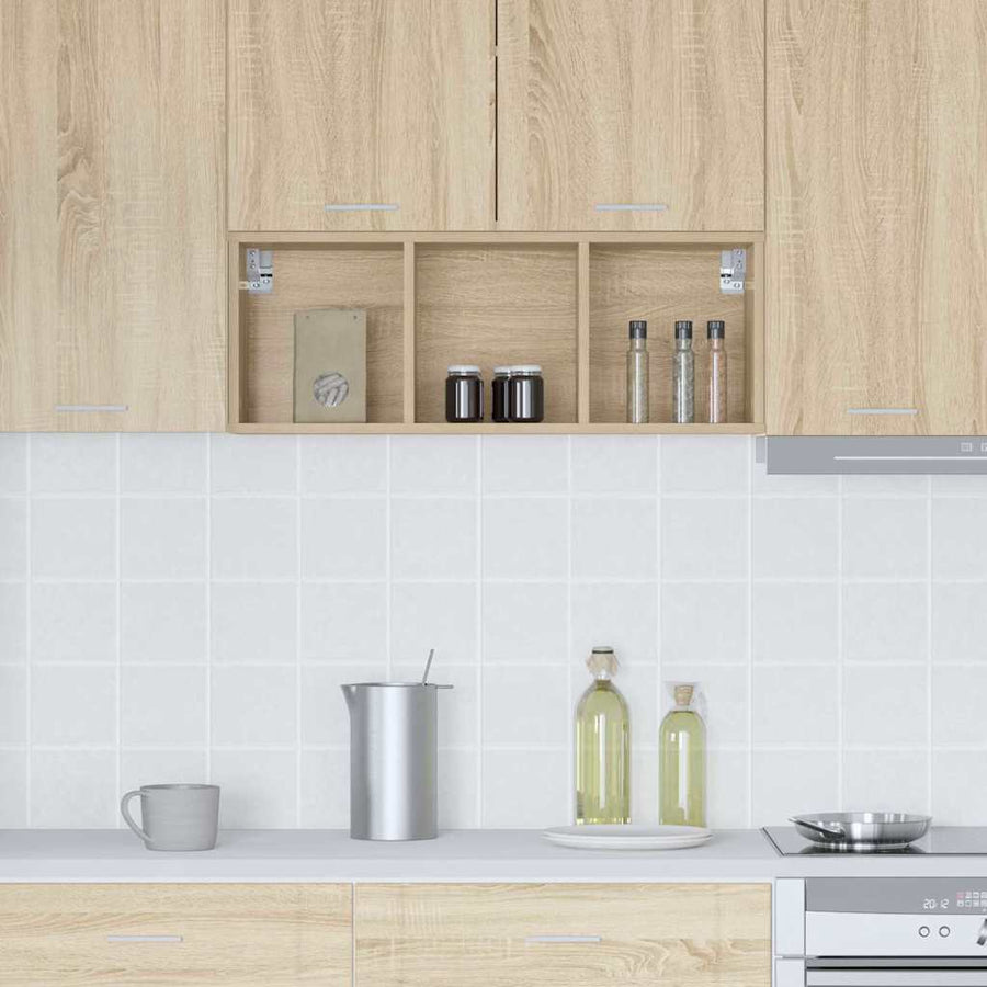 Hangkast Riga Sonoma Eiken 30 x 29,5 x 80 cm Bewerkt hout