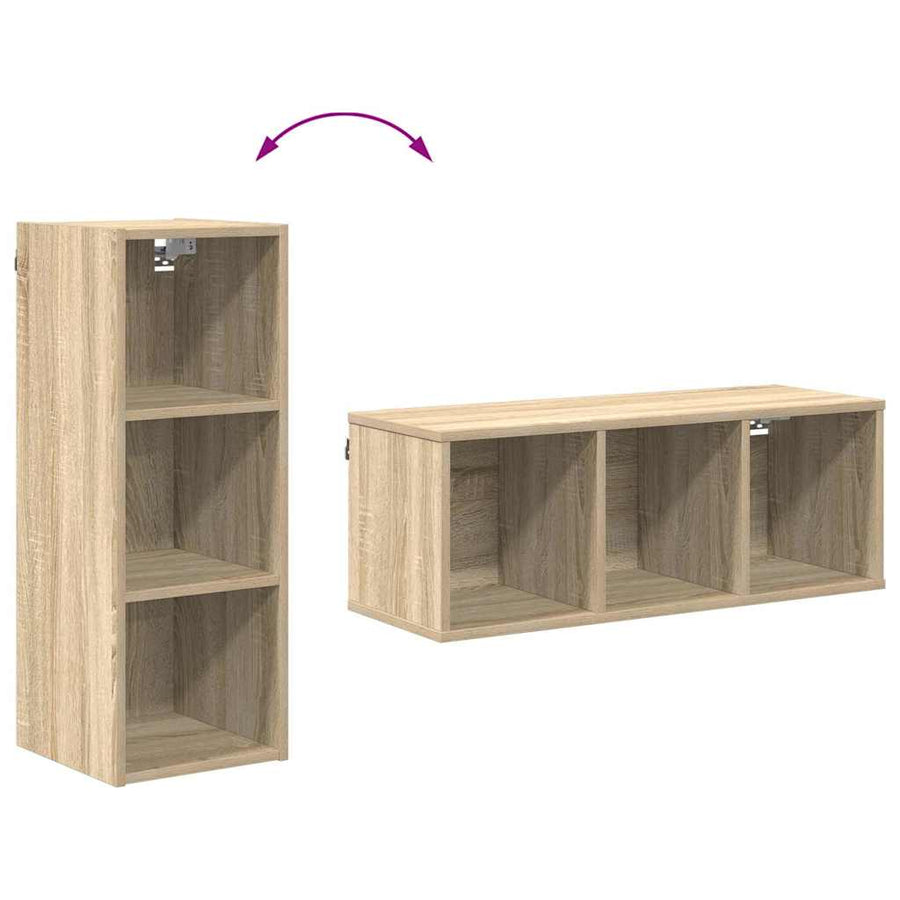 Hangkast Riga Sonoma Eiken 30 x 29,5 x 80 cm Bewerkt hout