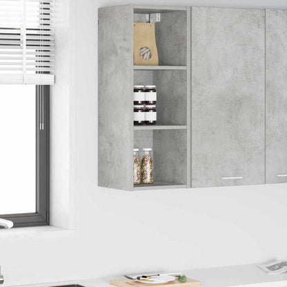 Hangkast Riga Beton Grijs 30 x 29,5 x 80 cm Bewerkt hout