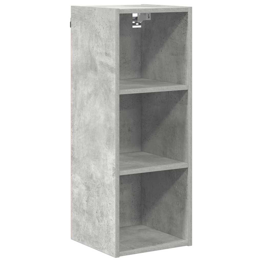 Hangkast Riga Beton Grijs 30 x 29,5 x 80 cm Bewerkt hout