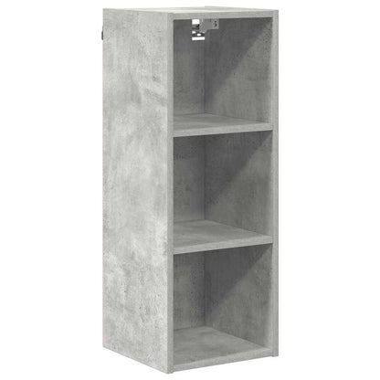 Hangkast Riga Beton Grijs 30 x 29,5 x 80 cm Bewerkt hout