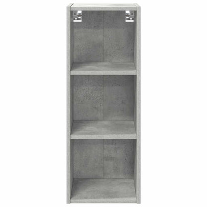 Hangkast Riga Beton Grijs 30 x 29,5 x 80 cm Bewerkt hout
