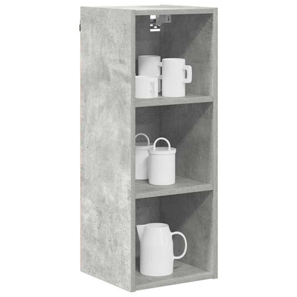 Hangkast Riga Beton Grijs 30 x 29,5 x 80 cm Bewerkt hout