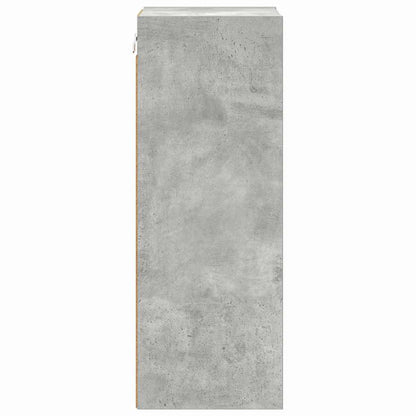 Hangkast Riga Beton Grijs 30 x 29,5 x 80 cm Bewerkt hout