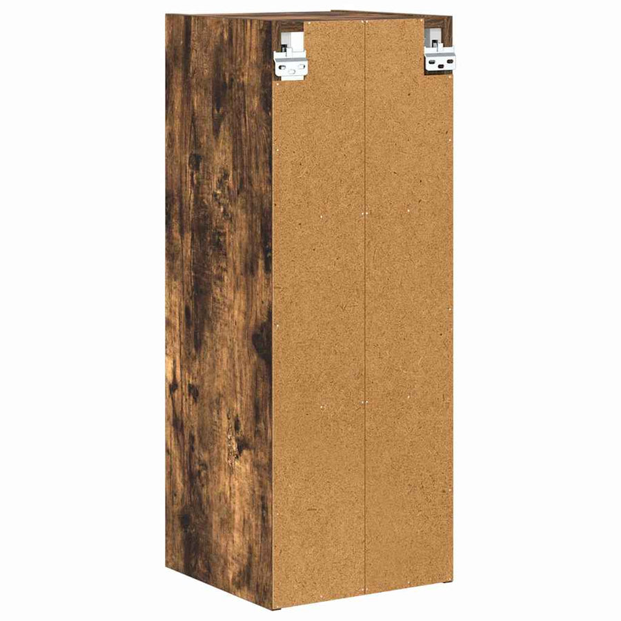 Hangkast Riga Gerookt eiken 30 x 29,5 x 80 cm Bewerkt hout