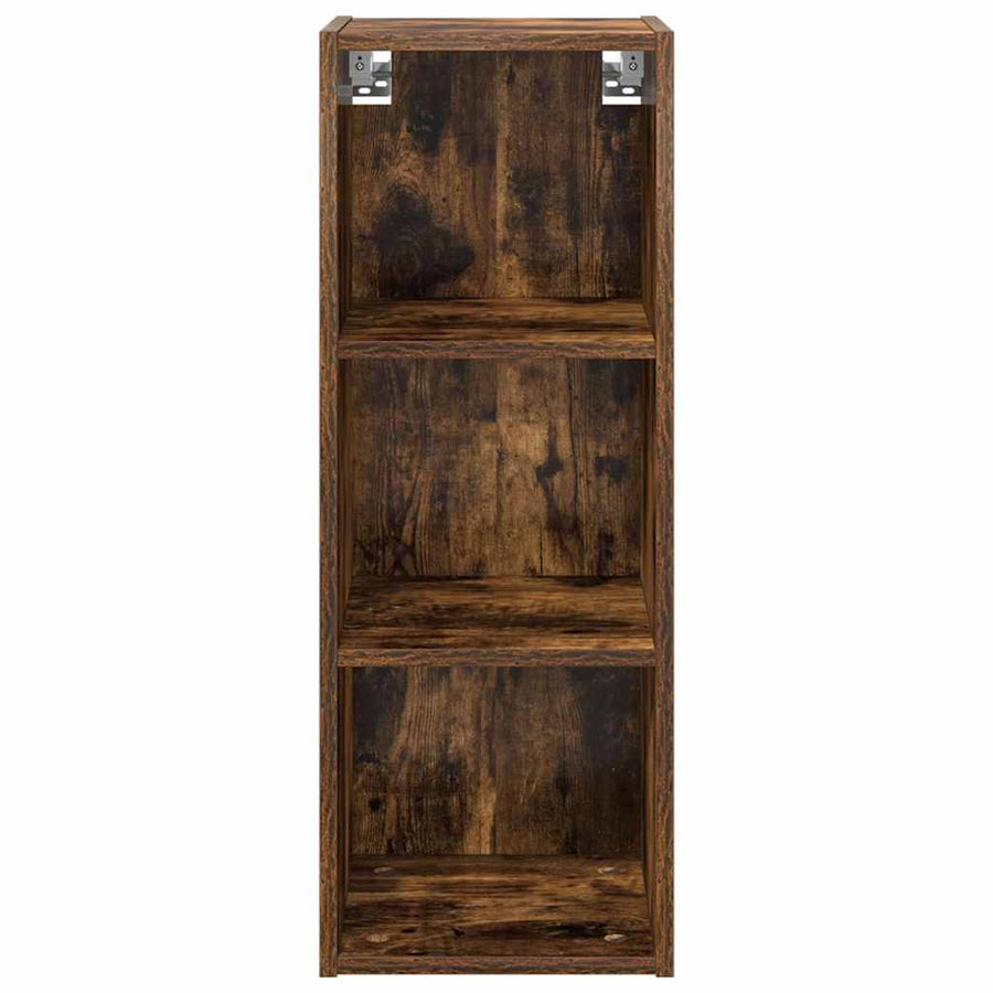 Hangkast Riga Gerookt eiken 30 x 29,5 x 80 cm Bewerkt hout