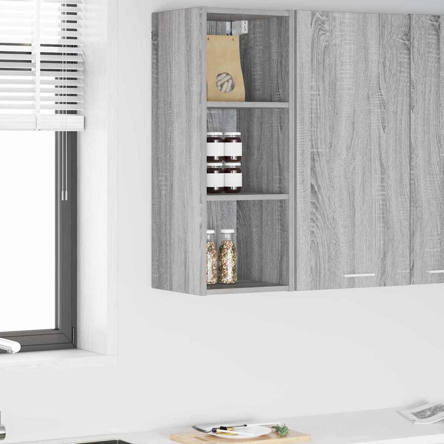 Hangkast Riga Grijs Sonoma 30 x 29,5 x 80 cm Bewerkt hout