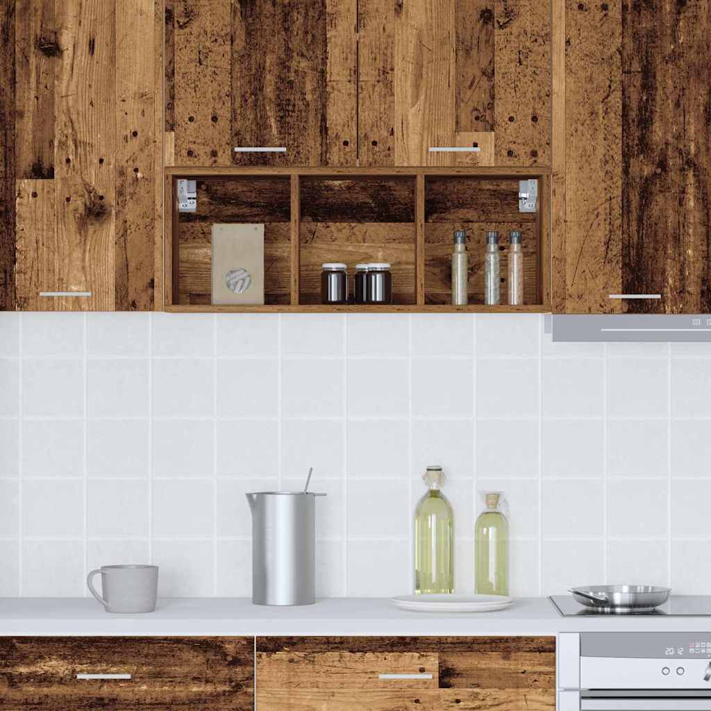 Hangkast met plank Riga Oud Hout 30 x 29,5 x 80 cm Bewerkt hout