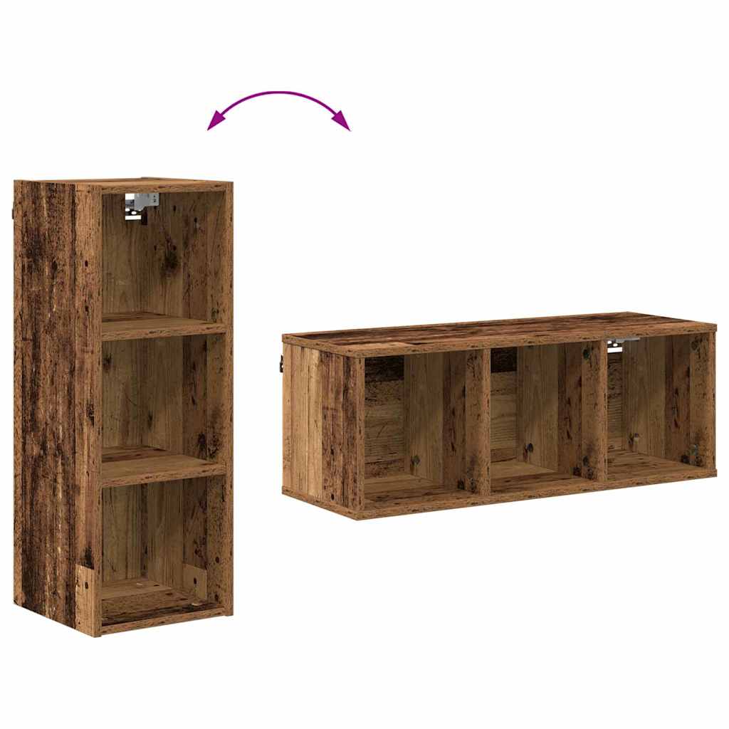 Hangkast met plank Riga Oud Hout 30 x 29,5 x 80 cm Bewerkt hout