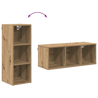 Hangkast Riga Artisan Eiken 30 x 29,5 x 80 cm Bewerkt hout