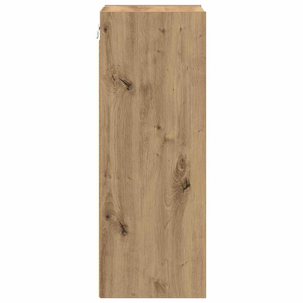 Hangkast Riga Artisan Eiken 30 x 29,5 x 80 cm Bewerkt hout
