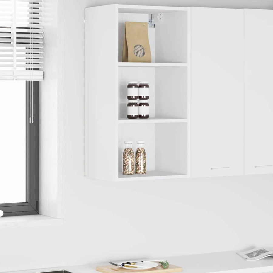 Hangkast met plank Riga Wit 40 x 29,5 x 80 cm Bewerkt hout