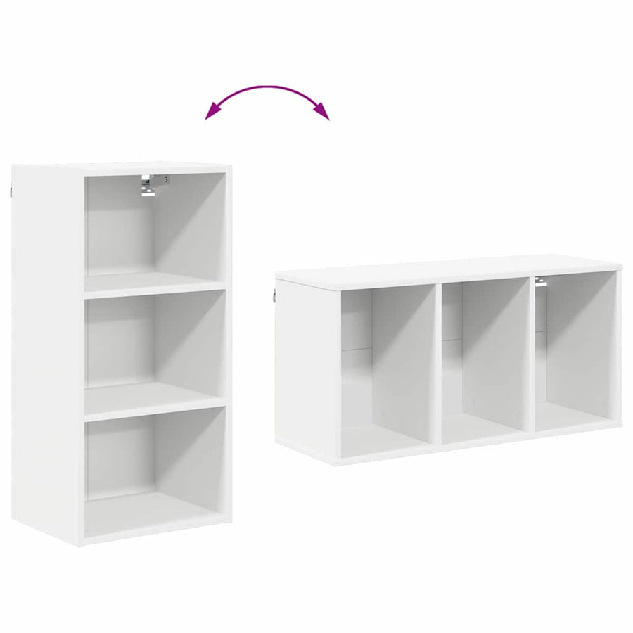Hangkast met plank Riga Wit 40 x 29,5 x 80 cm Bewerkt hout
