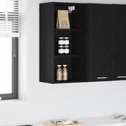 Hangkast 40x29.5x80 cm zwart eiken bewerkt hout