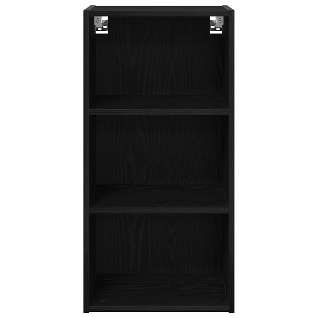 Hangkast Riga Zwart Eiken 40 x 29,5 x 80 cm Bewerkt hout