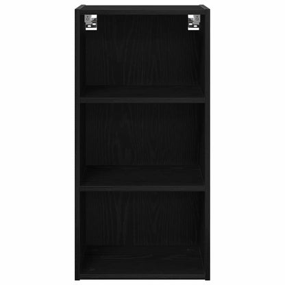 Hangkast Riga Zwart Eiken 40 x 29,5 x 80 cm Bewerkt hout