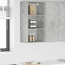Hangkast Riga Beton Grijs 40 x 29,5 x 80 cm Bewerkt hout