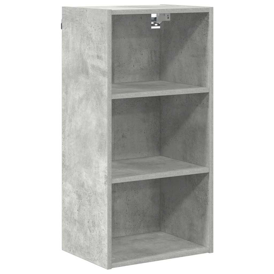 Hangkast Riga Beton Grijs 40 x 29,5 x 80 cm Bewerkt hout