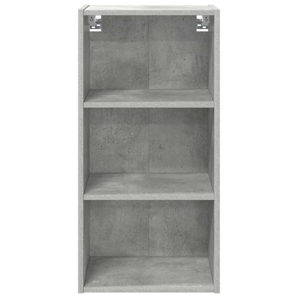Hangkast Riga Beton Grijs 40 x 29,5 x 80 cm Bewerkt hout