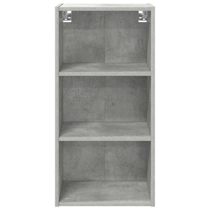 Hangkast Riga Beton Grijs 40 x 29,5 x 80 cm Bewerkt hout