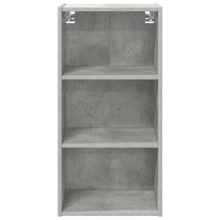 Hangkast Riga Beton Grijs 40 x 29,5 x 80 cm Bewerkt hout
