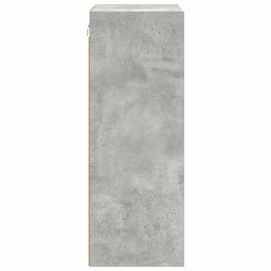 Hangkast Riga Beton Grijs 40 x 29,5 x 80 cm Bewerkt hout