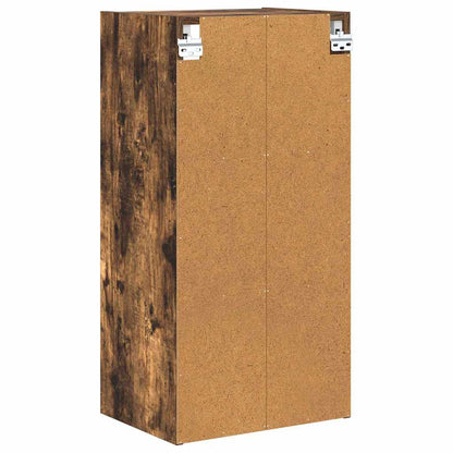 Hangkast Riga Gerookt eiken 40 x 29,5 x 80 cm Bewerkt hout