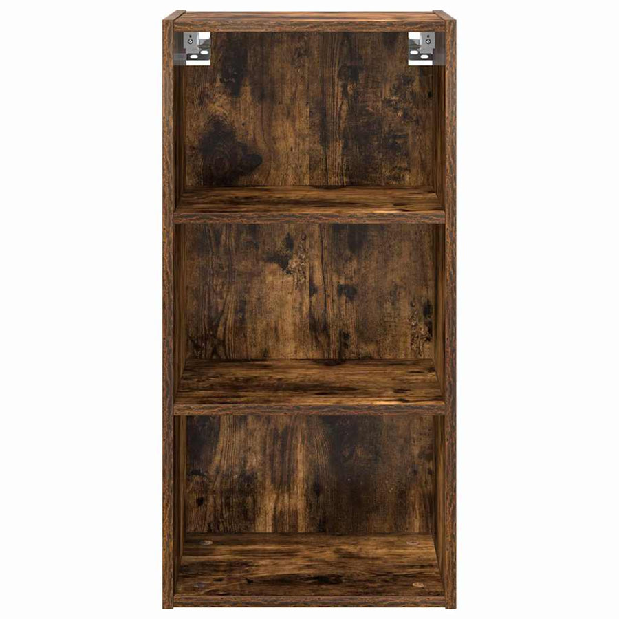 Hangkast Riga Gerookt eiken 40 x 29,5 x 80 cm Bewerkt hout